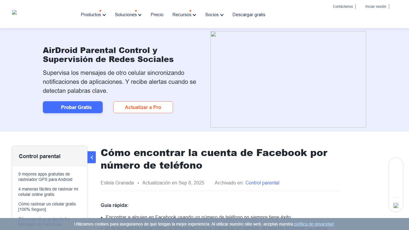 Cómo encontrar la cuenta de Facebook por número de teléfono – AirDroid